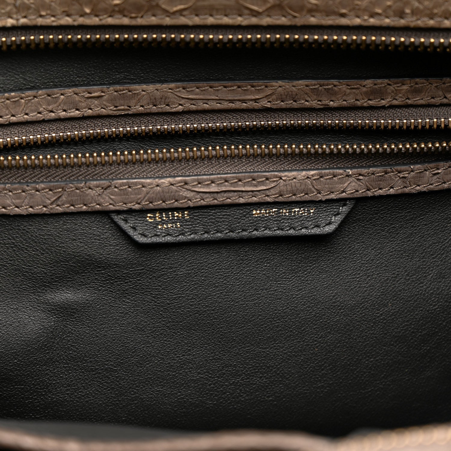 Snakeskin Mini Luggage Grey