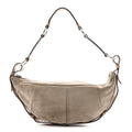 Suede Calfskin Small Hobo Beige