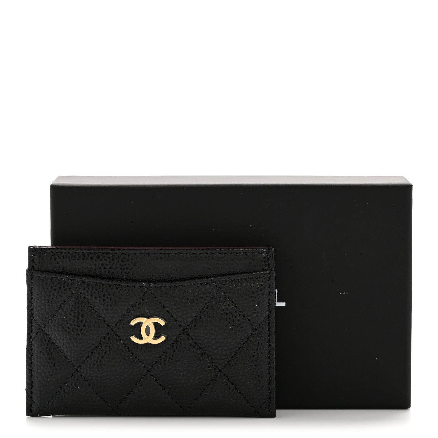 Caviar Quilted  Holder Black