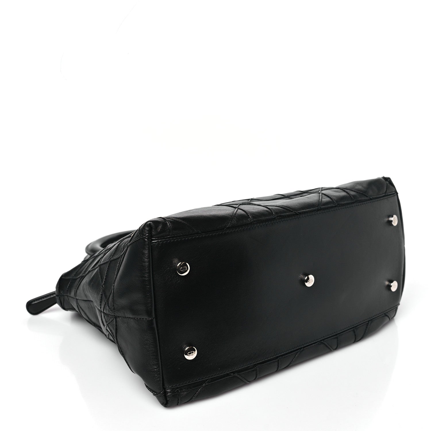 Lambskin Cannage Medium Granville Tote Black