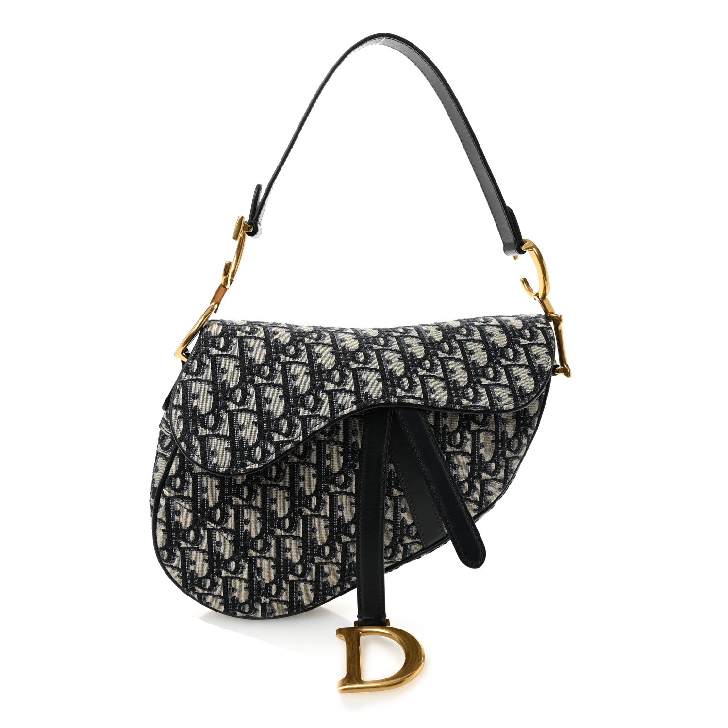 Oblique Saddle Bag Blue