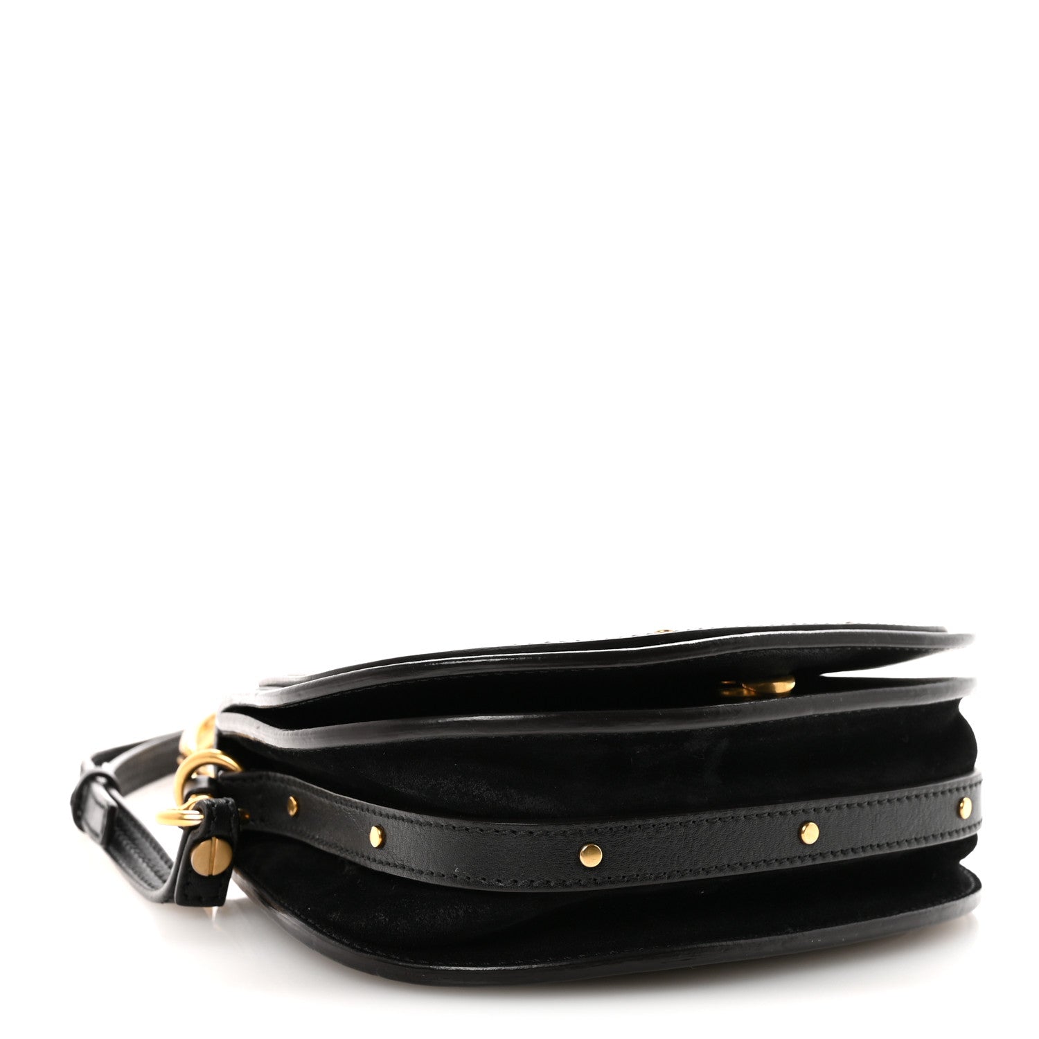 Calfskin Small Nile Bracelet Bag Black