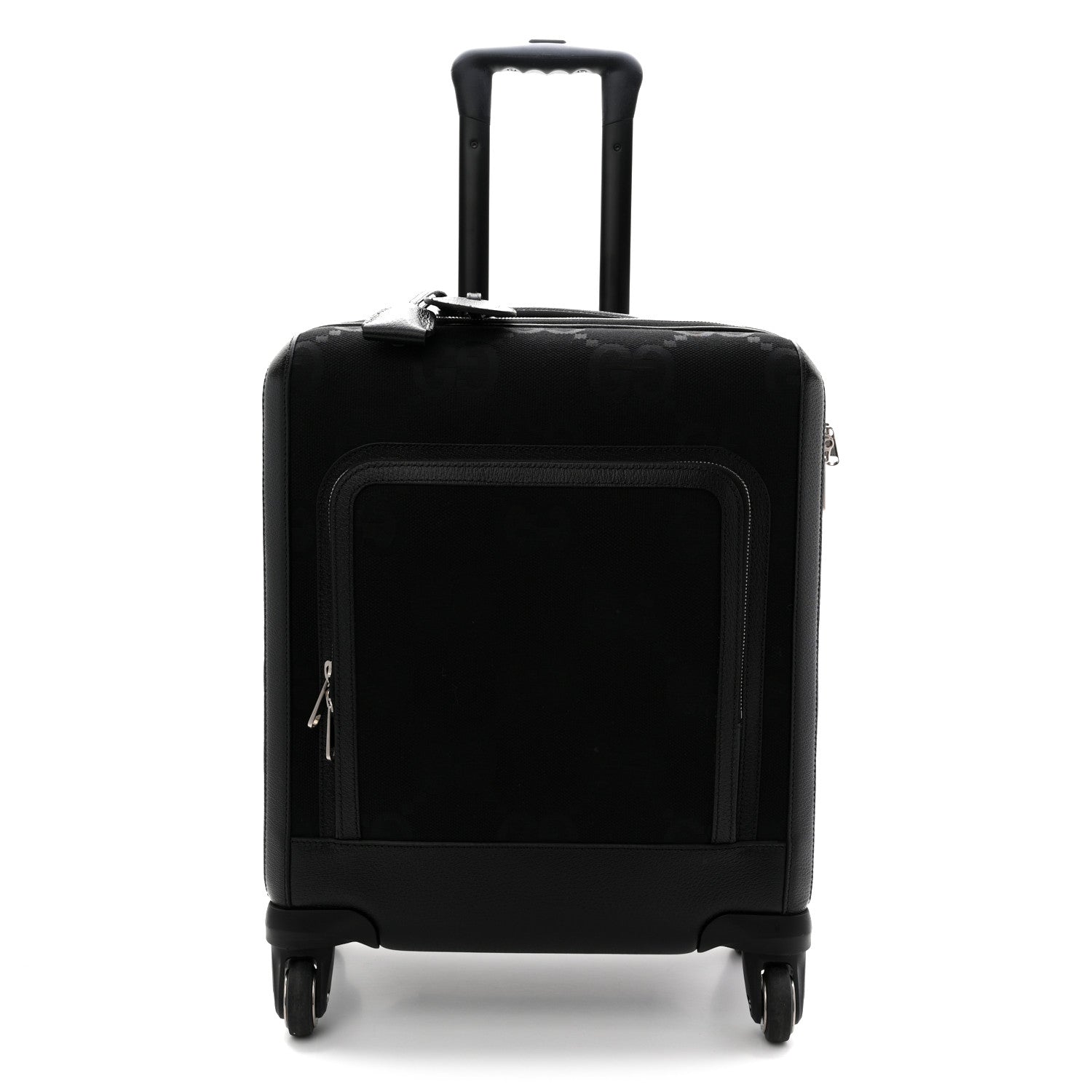 Monogram Jumbo GG Canvas Textured Calfskin Small Carry On Trolley Black
