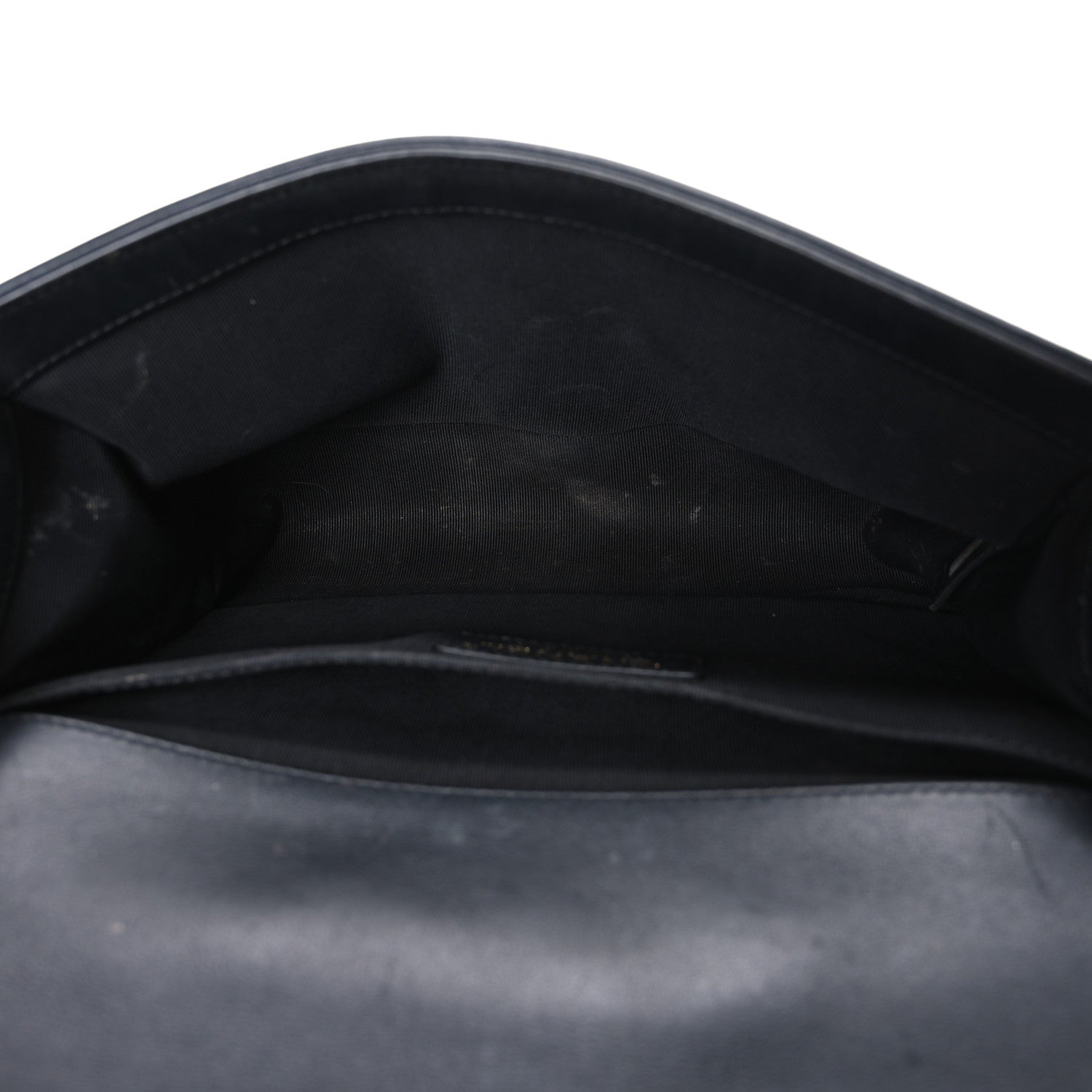 Lambskin Quilted Medium Boy Flap Black