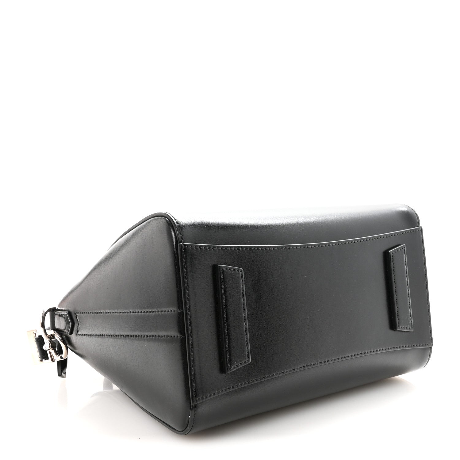 Shiny Lord Calfskin Small Antigona Black