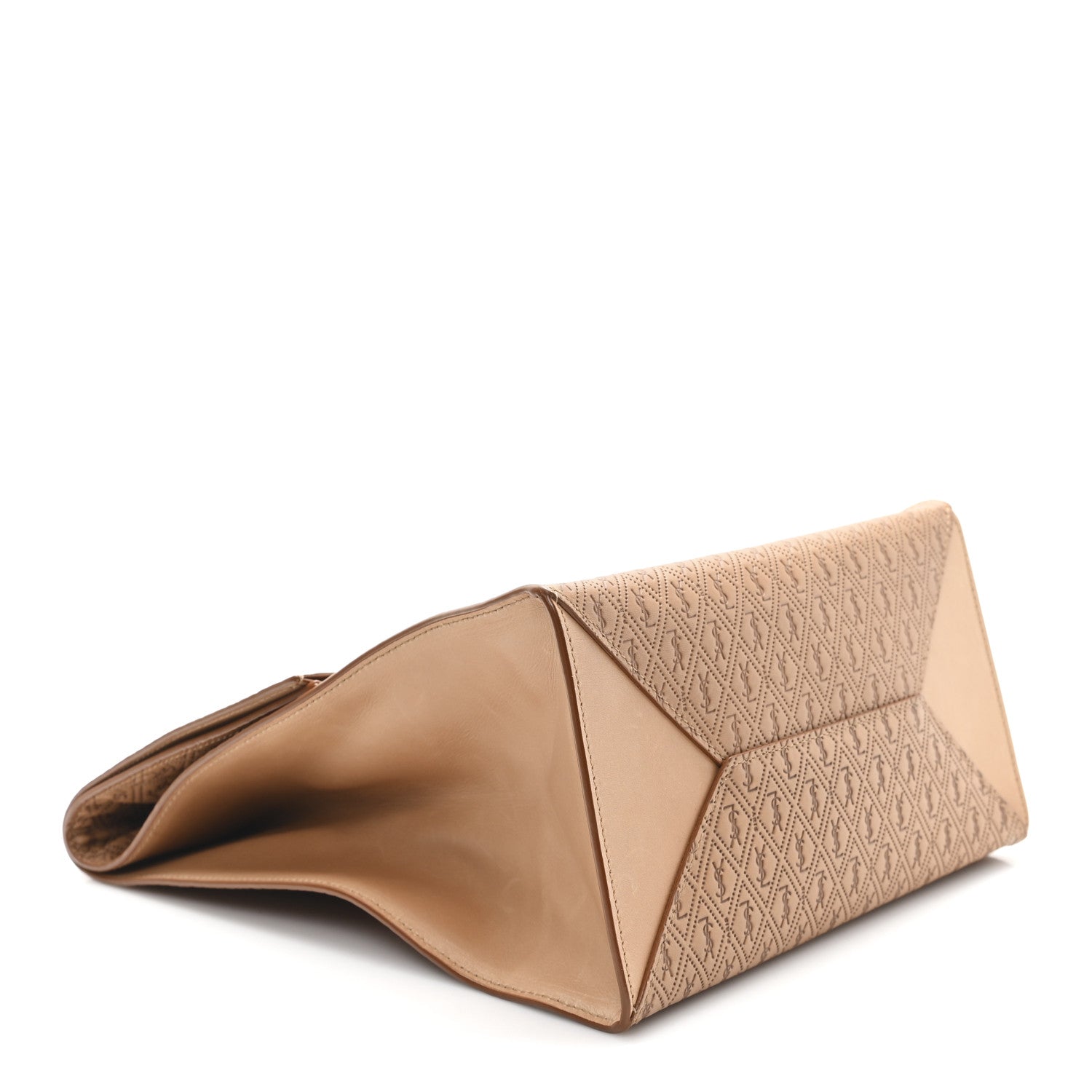 Calfskin Monogram Deli Paper Bag Vintage Beige