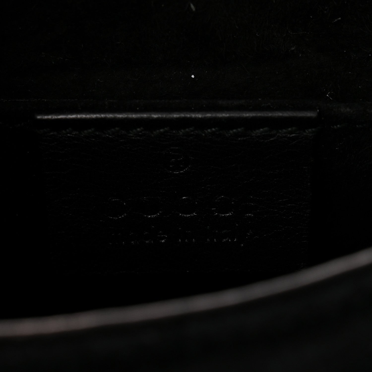 Suede Crystal 1973 Small Chain Shoulder Bag Black