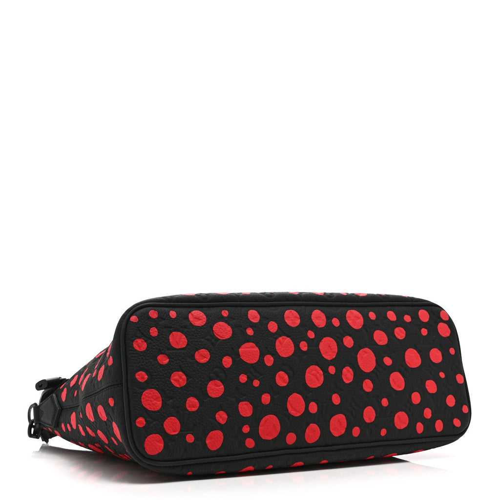 LV X YK Taurillon Lock It MM Black Red