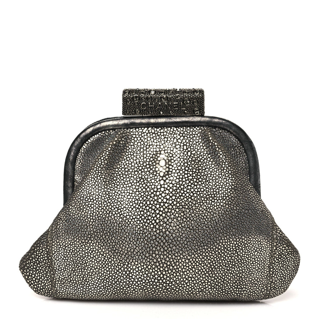 Stingray Degrade Frame Clutch Silver