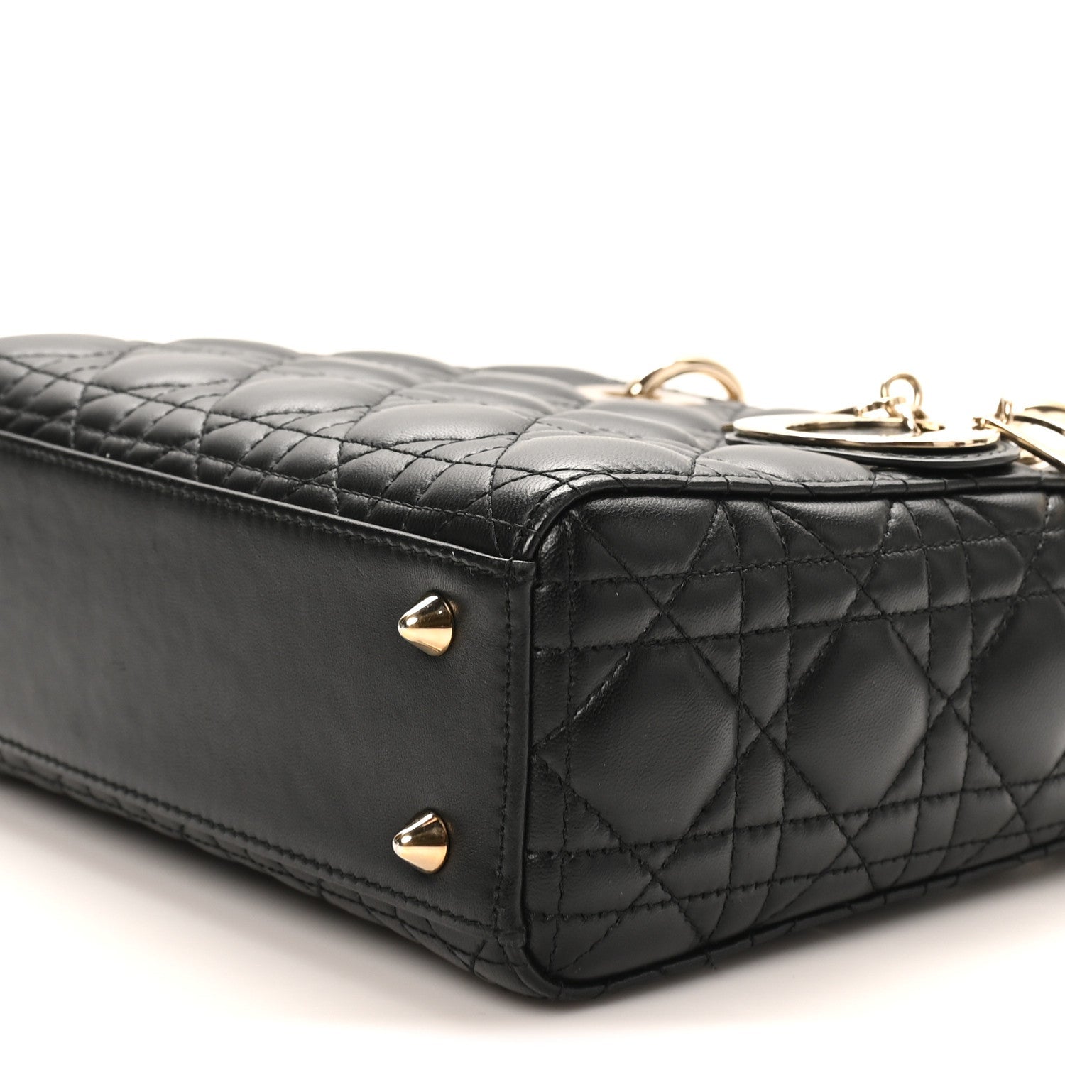 Lambskin Cannage Small My ABCDior Lady Dior Black