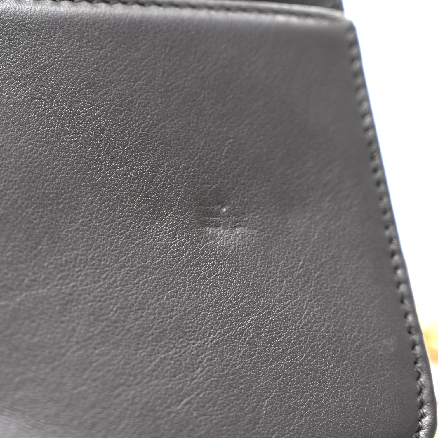 Caviar Quilted Boy Wallet On Chain WOC Grey