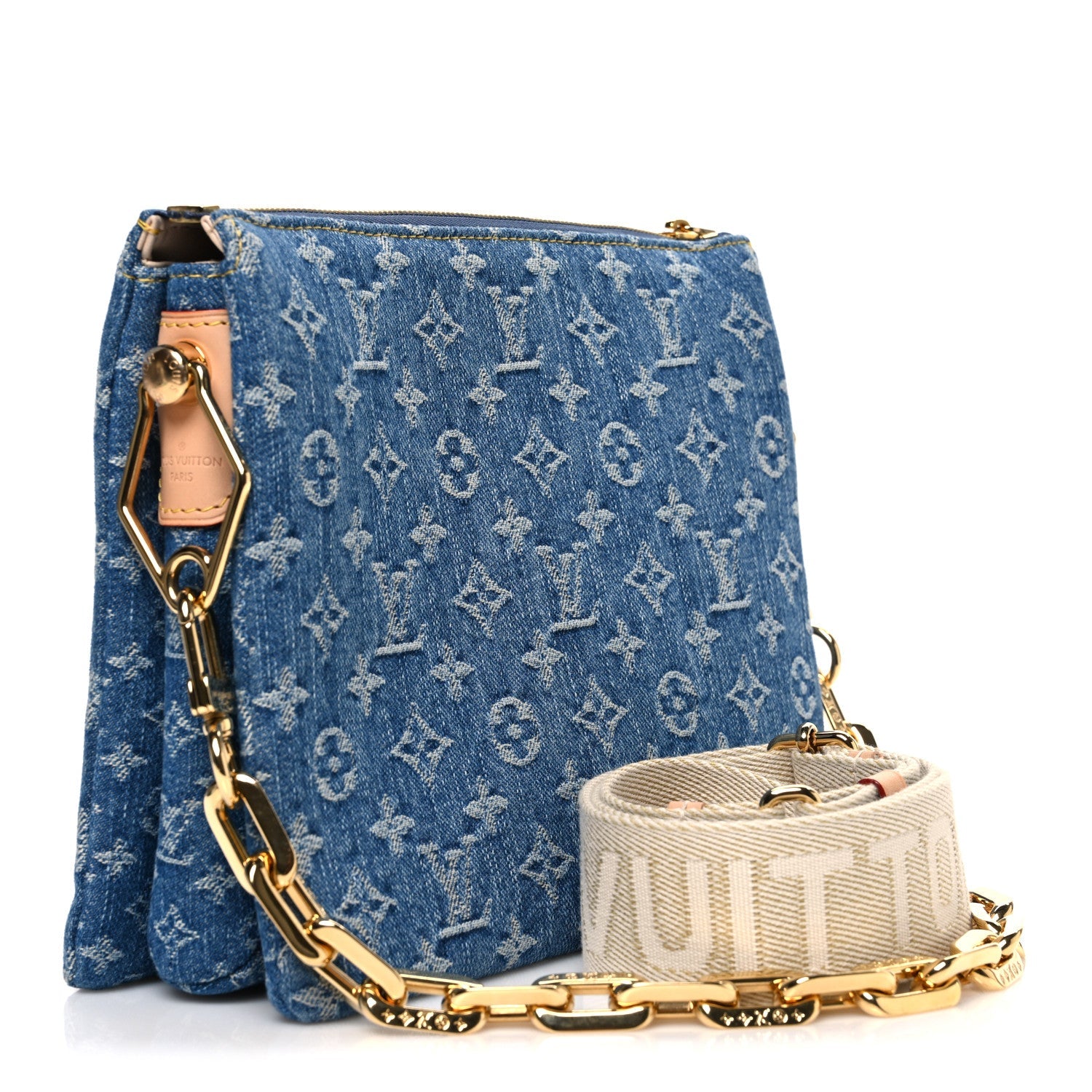 Monogram Denim Coussin PM Blue