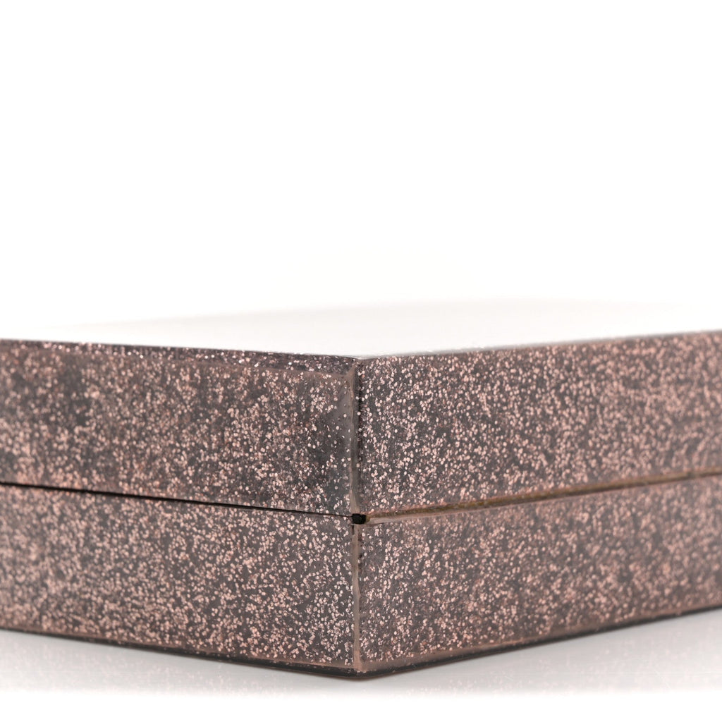 Acrylic Glitter Chain Clutch Copper
