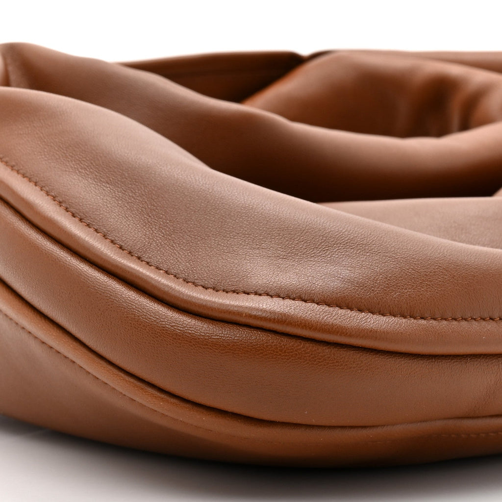 Calfskin Large Go-Hobo Bag Saddle Brown