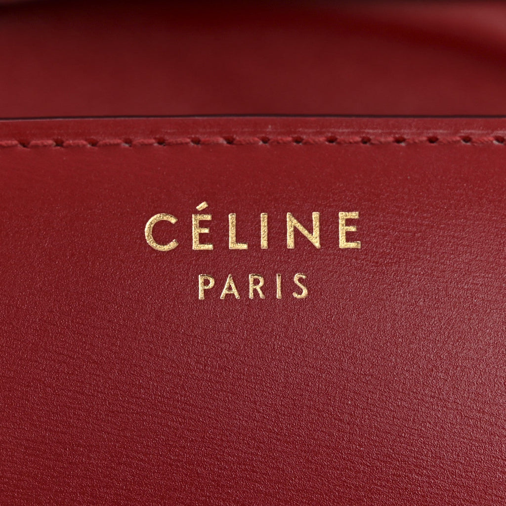 Box Calfskin Small Classic Box Flap Bag Red