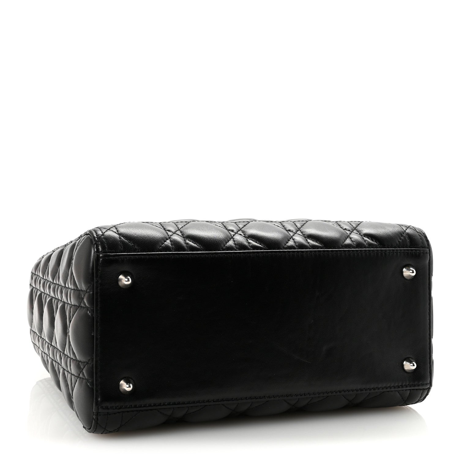 Lambskin Cannage Medium Lady Dior Black