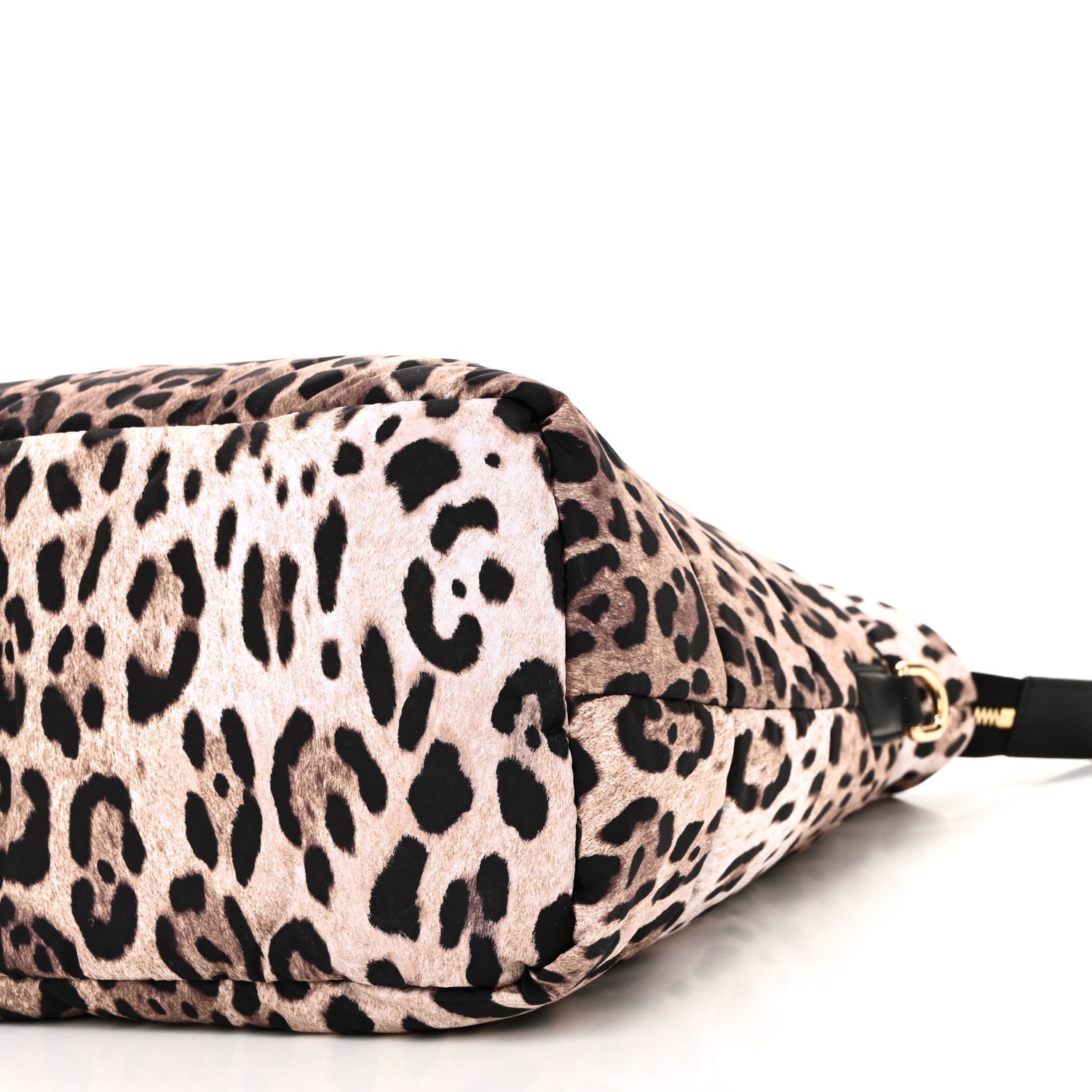 Nylon Leopard Print Changing Bag Brown