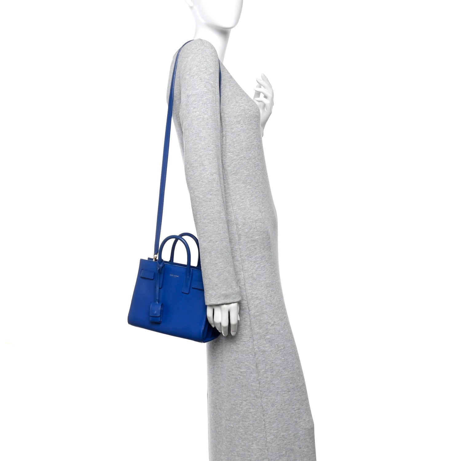 Calfskin Nano Sac De Jour Royal Blue