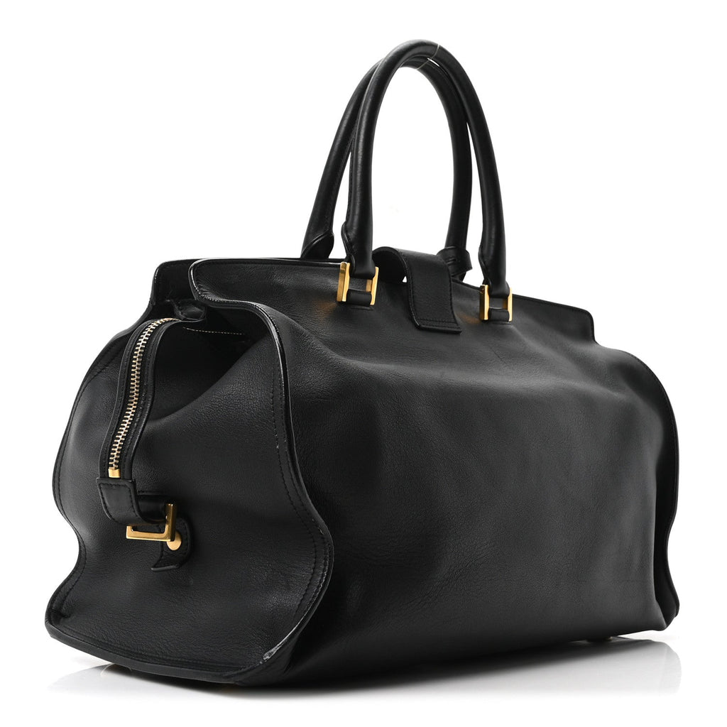 Calfskin Medium Classic Y Cabas Black