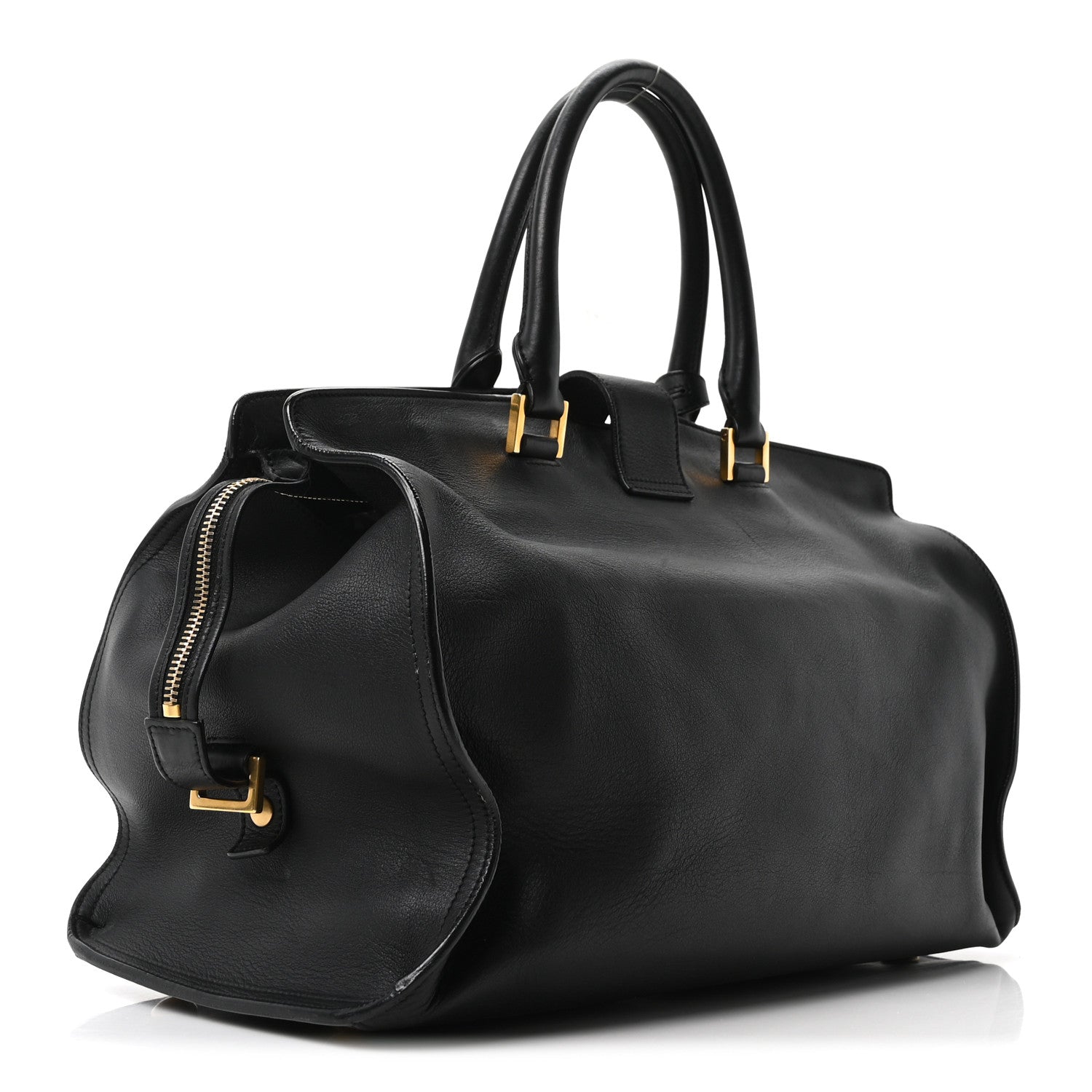 Calfskin Medium Classic Y Cabas Black