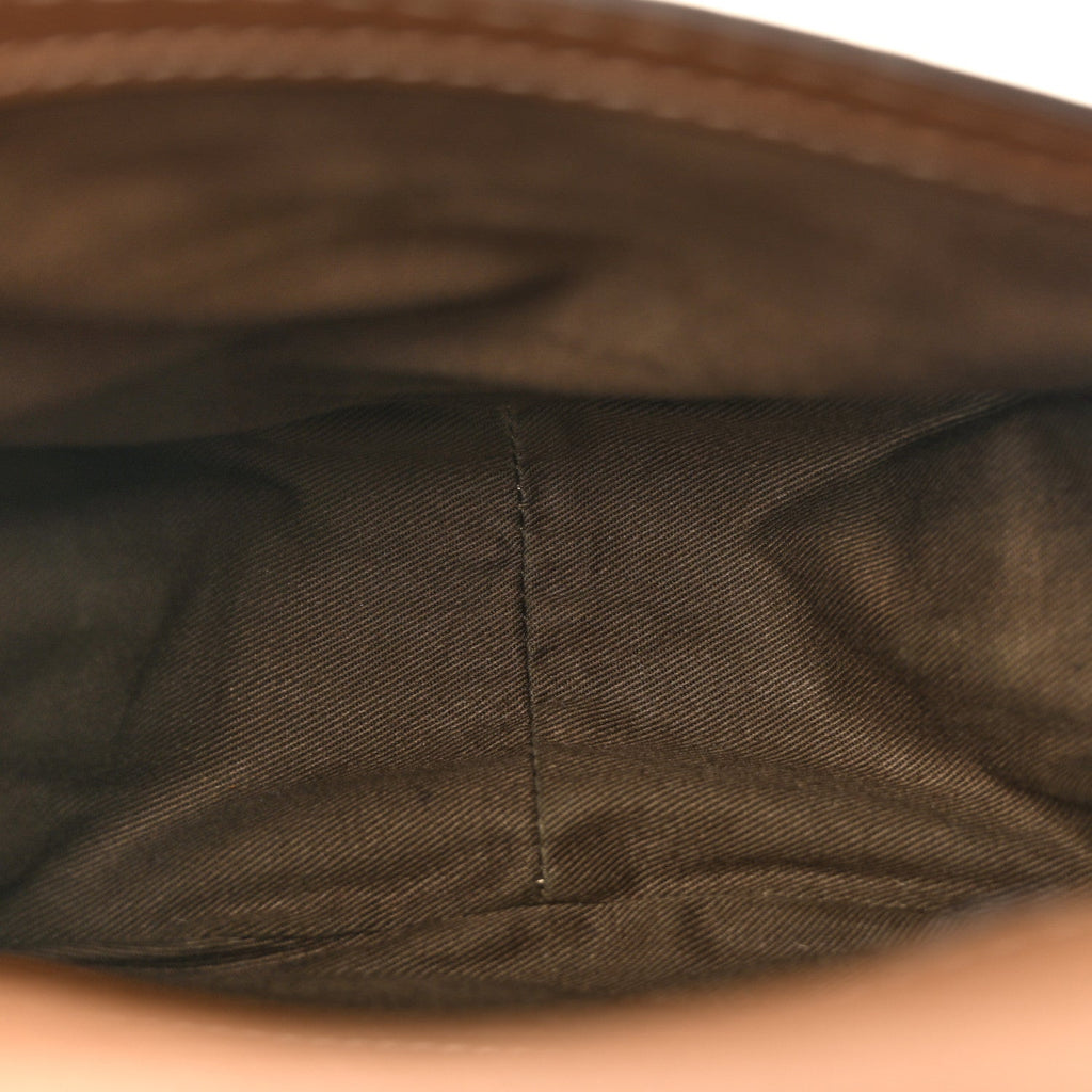 Calfskin Mini Marcie Round Crossbody Bag Nut