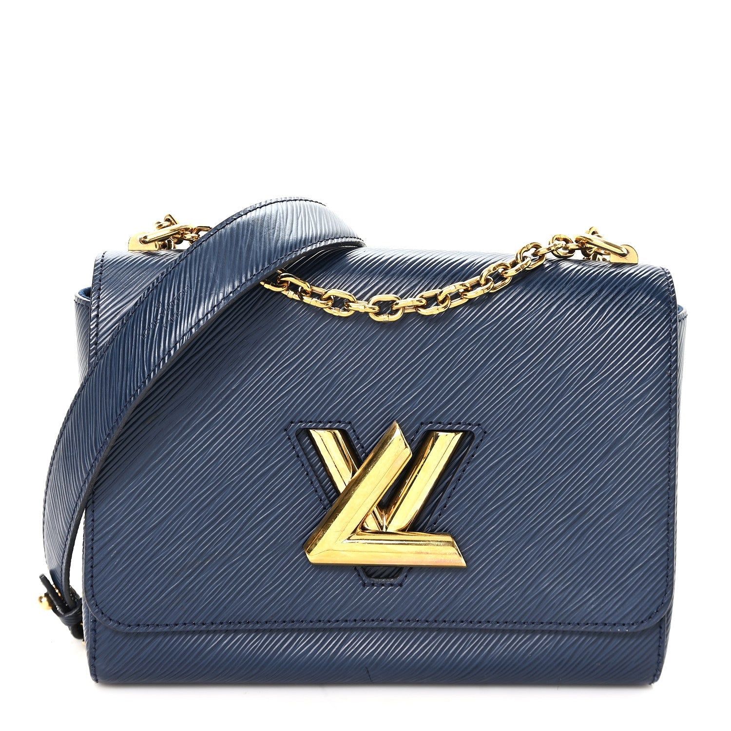 Epi Twist Shoulder Bag MM Indigo