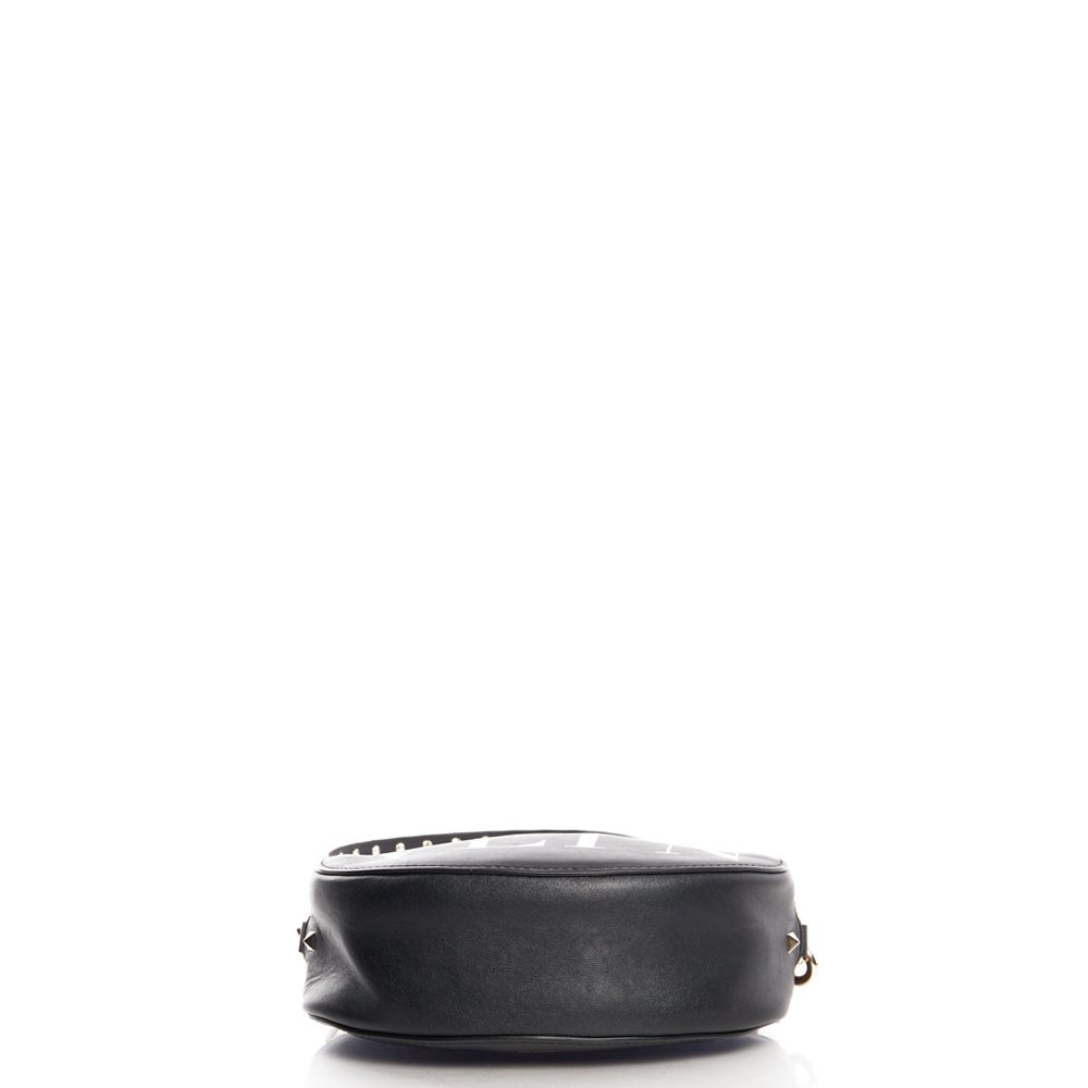 Valentino Cross Body V Logo Crossbody in Black, Calfskin