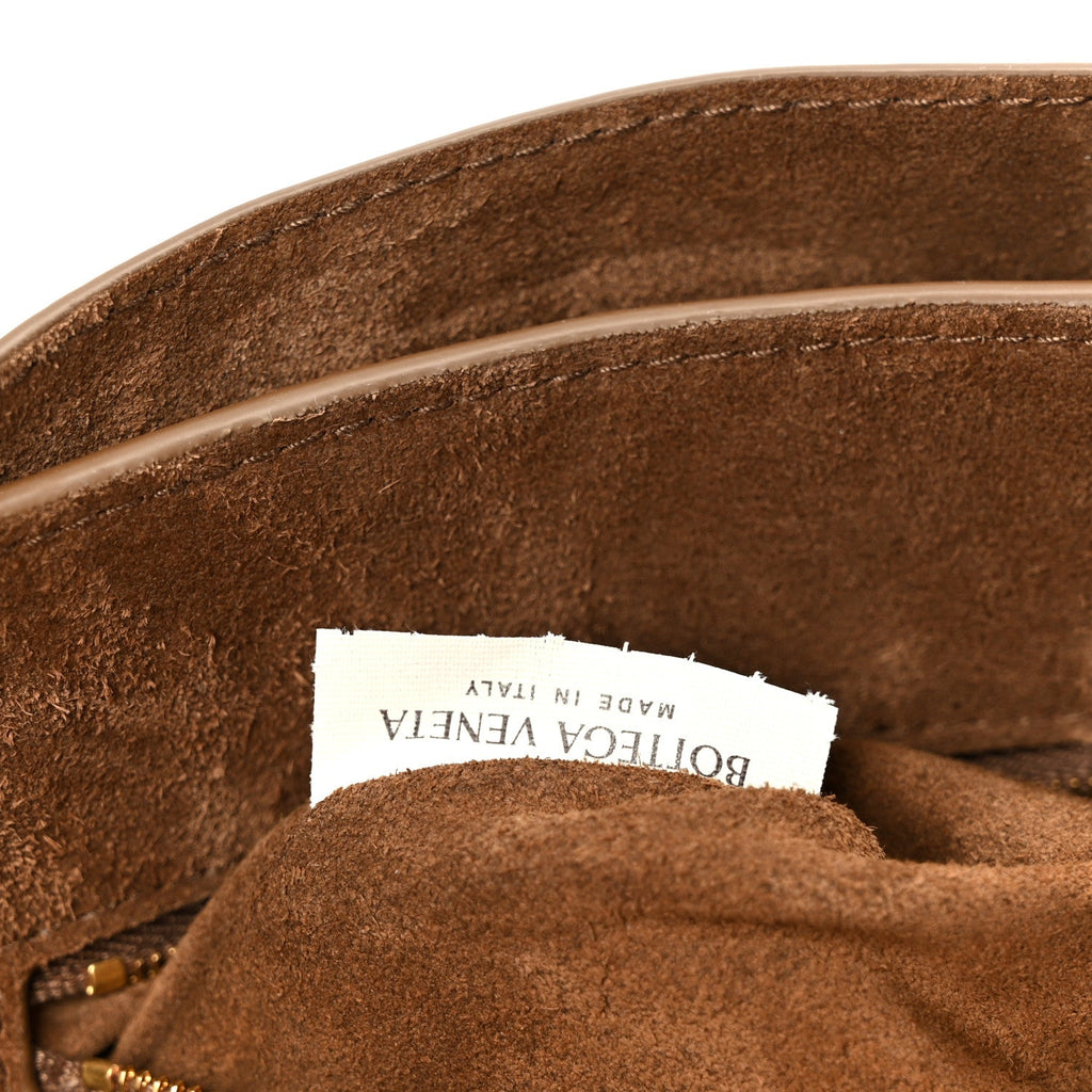 Silky Calfskin Small Ciao Ciao Nocciola
