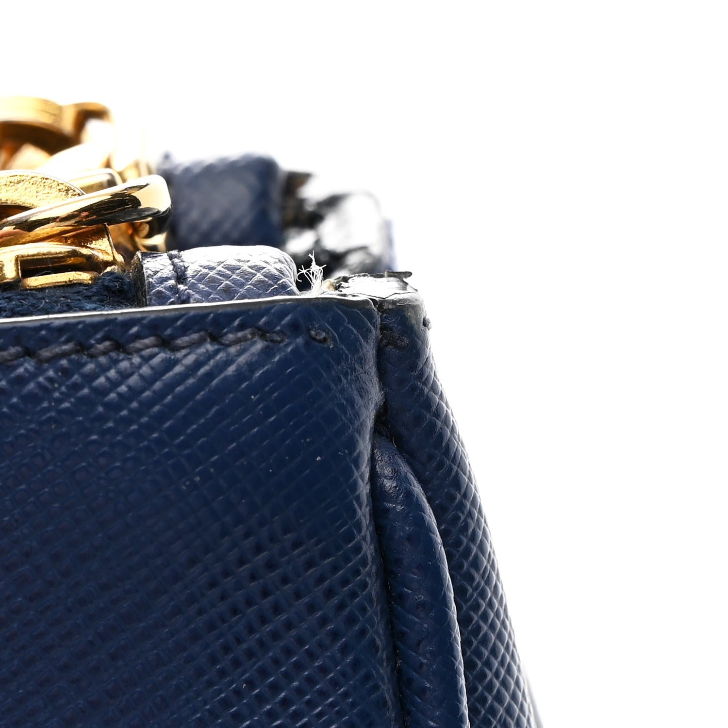 Saffiano Lux Medium Galleria Double Zip Tote Bluette