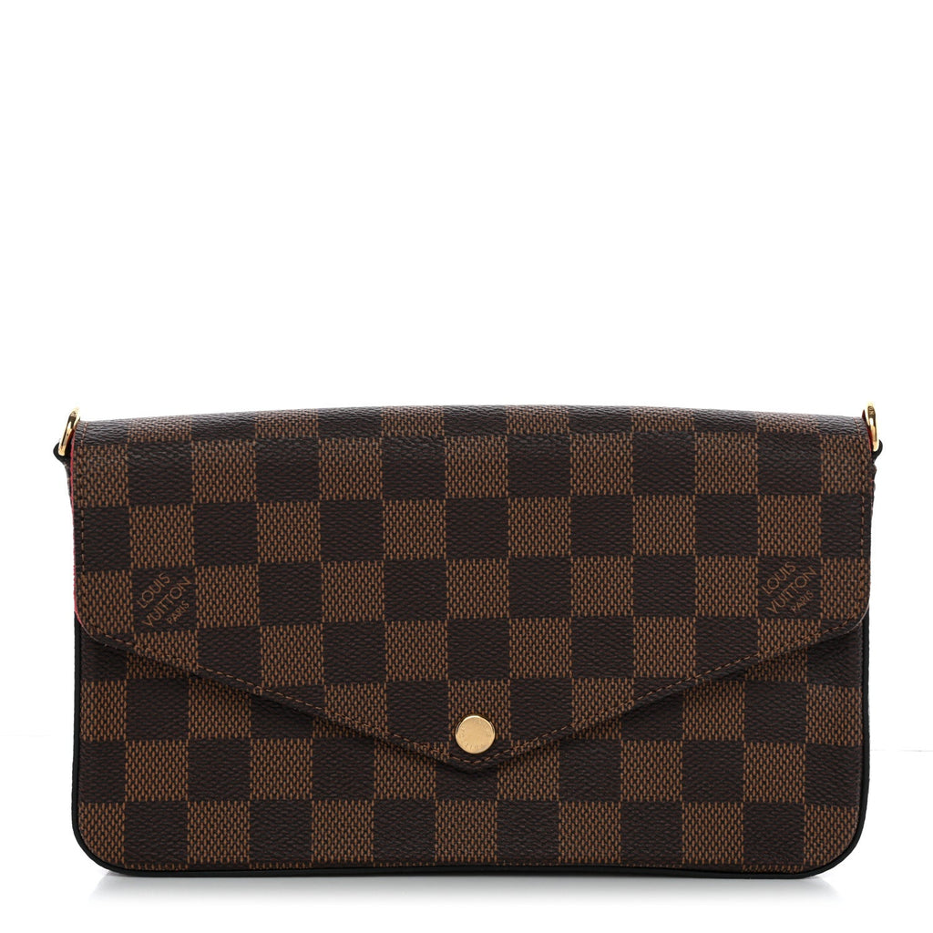 Damier Ebene Pochette Felicie Chain Wallet
