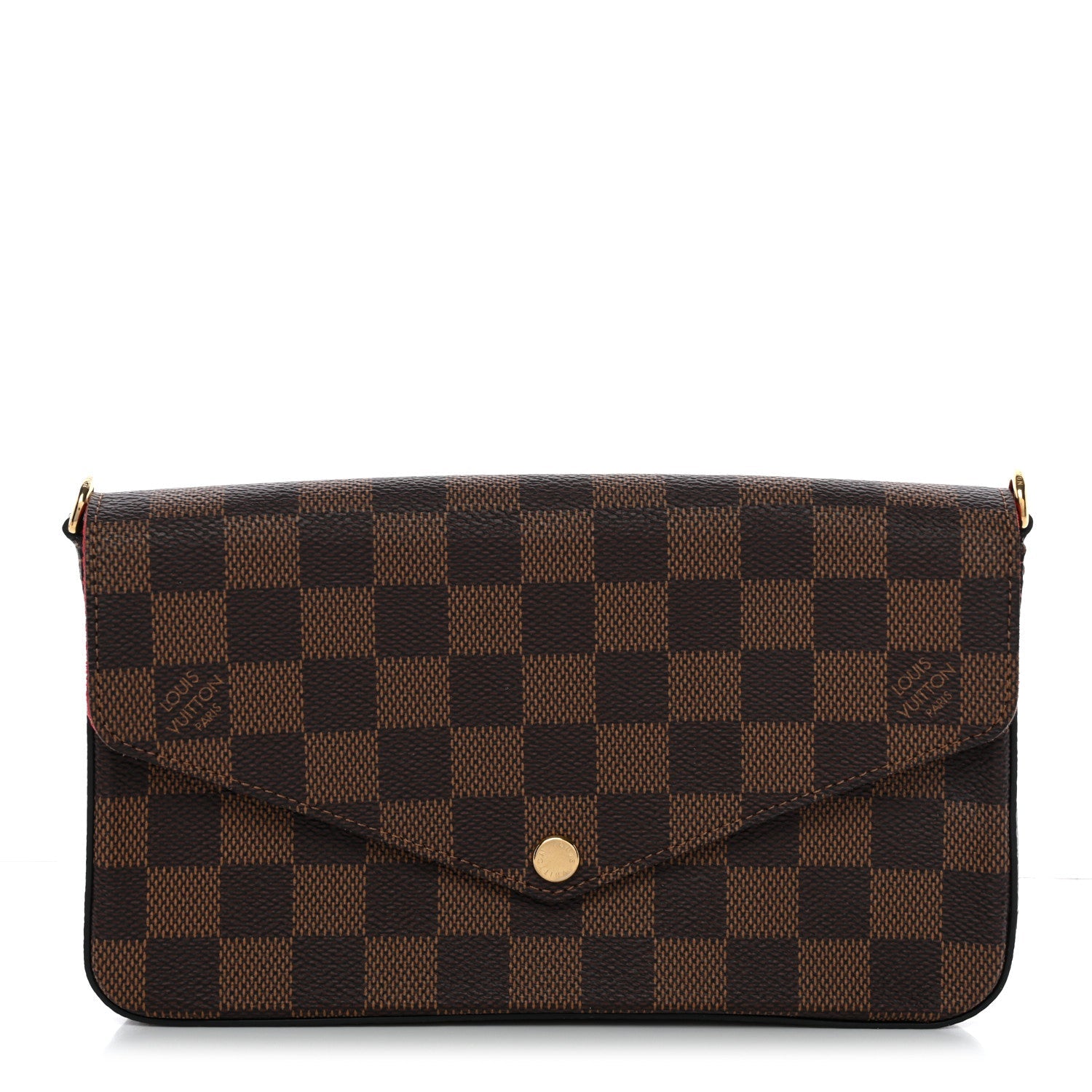 Damier Ebene Pochette Felicie Chain Wallet