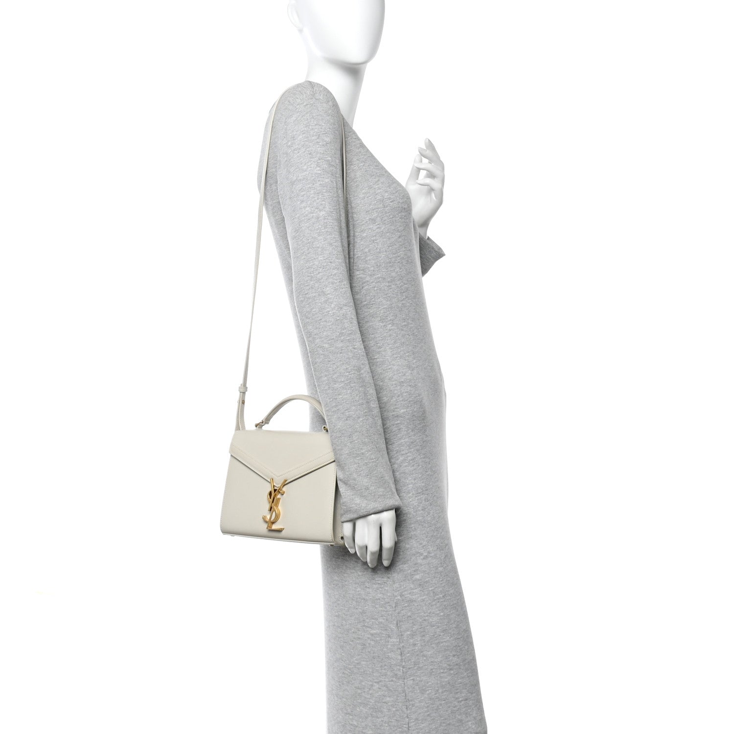 Grain de Poudre Mini Classic Monogram Cassandra Top Handle Vintage White