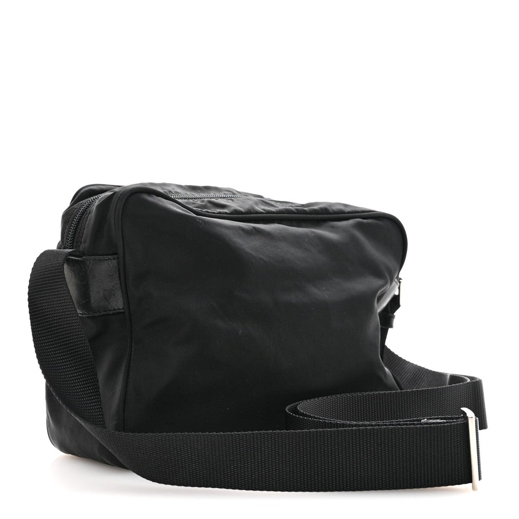 Nylon Vela Messenger Bag Black