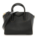 Calfskin Chain Detail Small Antigona Black