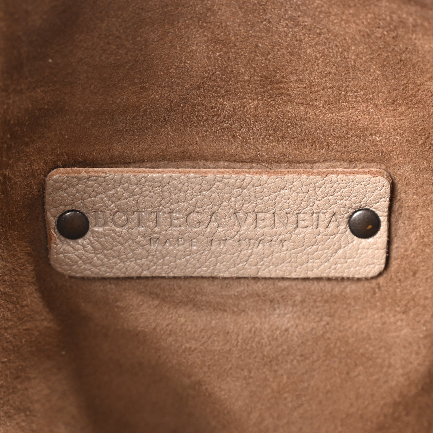 Nappa Intrecciato Stitched Small Shoulder Bag Taupe