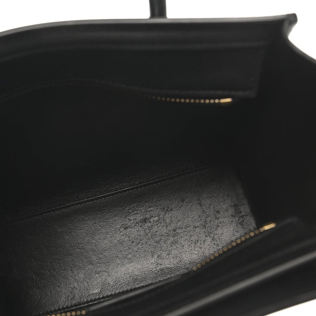 Smooth Calfskin Nano Luggage Black