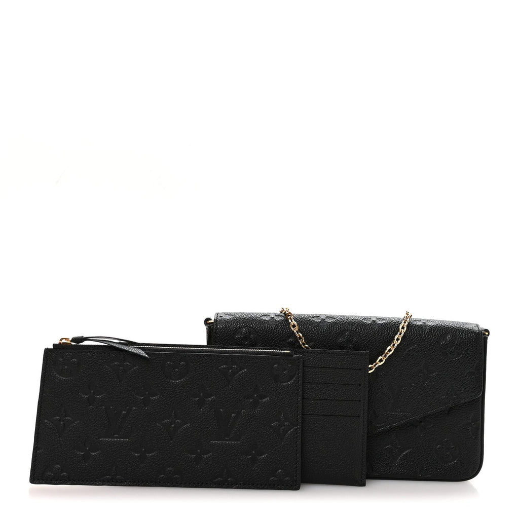 Empreinte Pochette Felicie Chain Wallet Black
