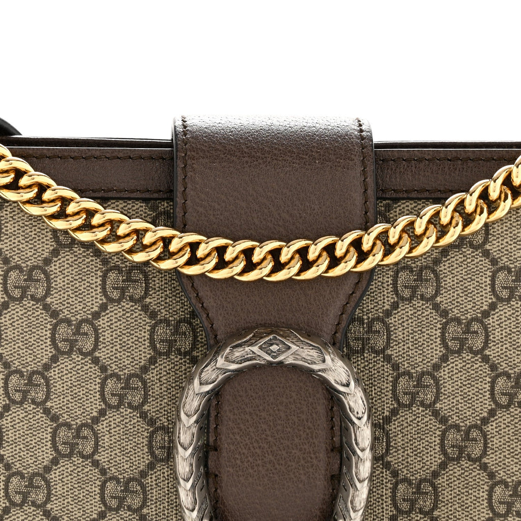 GG Supreme Monogram Medium Dionysus Bucket Bag Beige New Acero