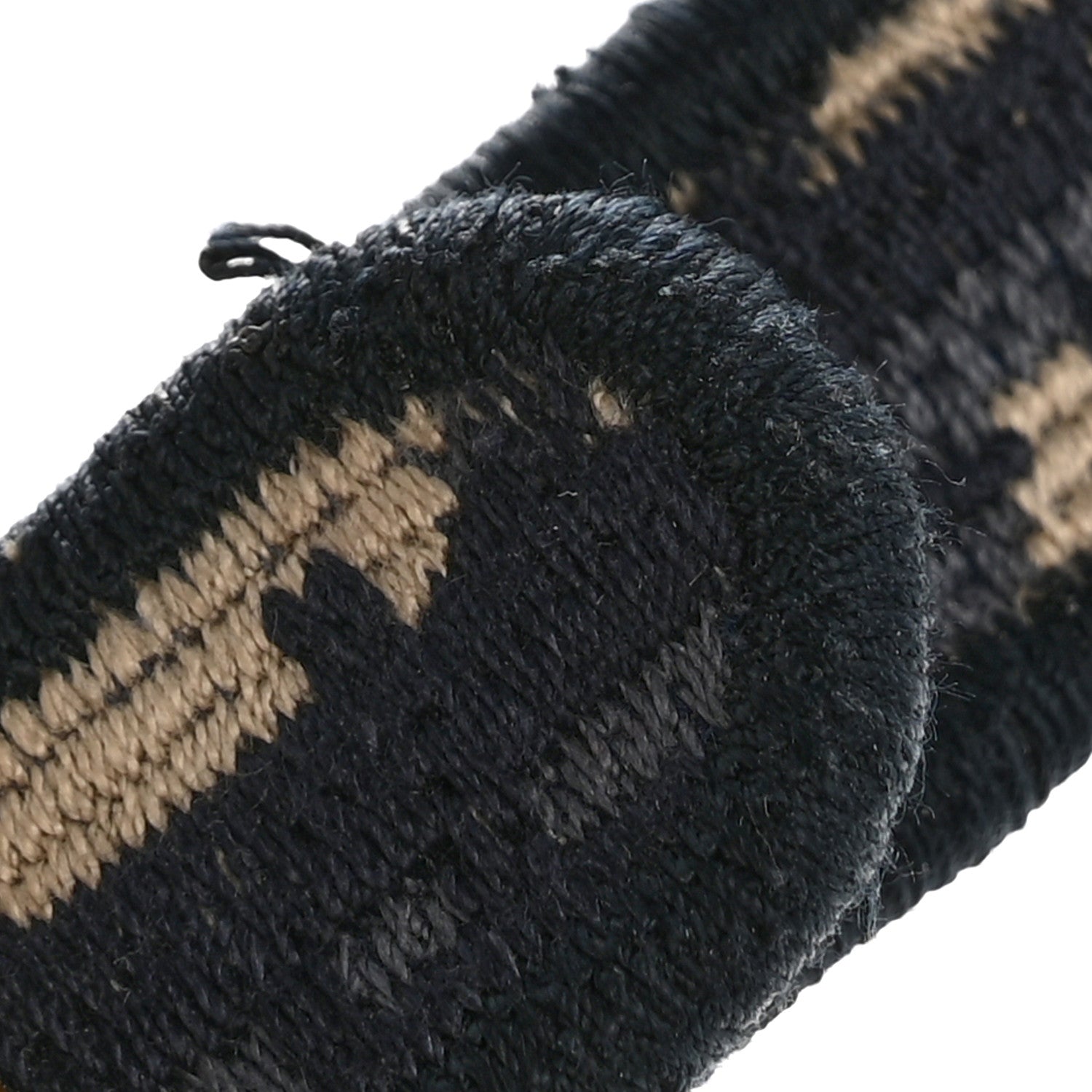 Oblique Embroidered Saddle Bag Blue