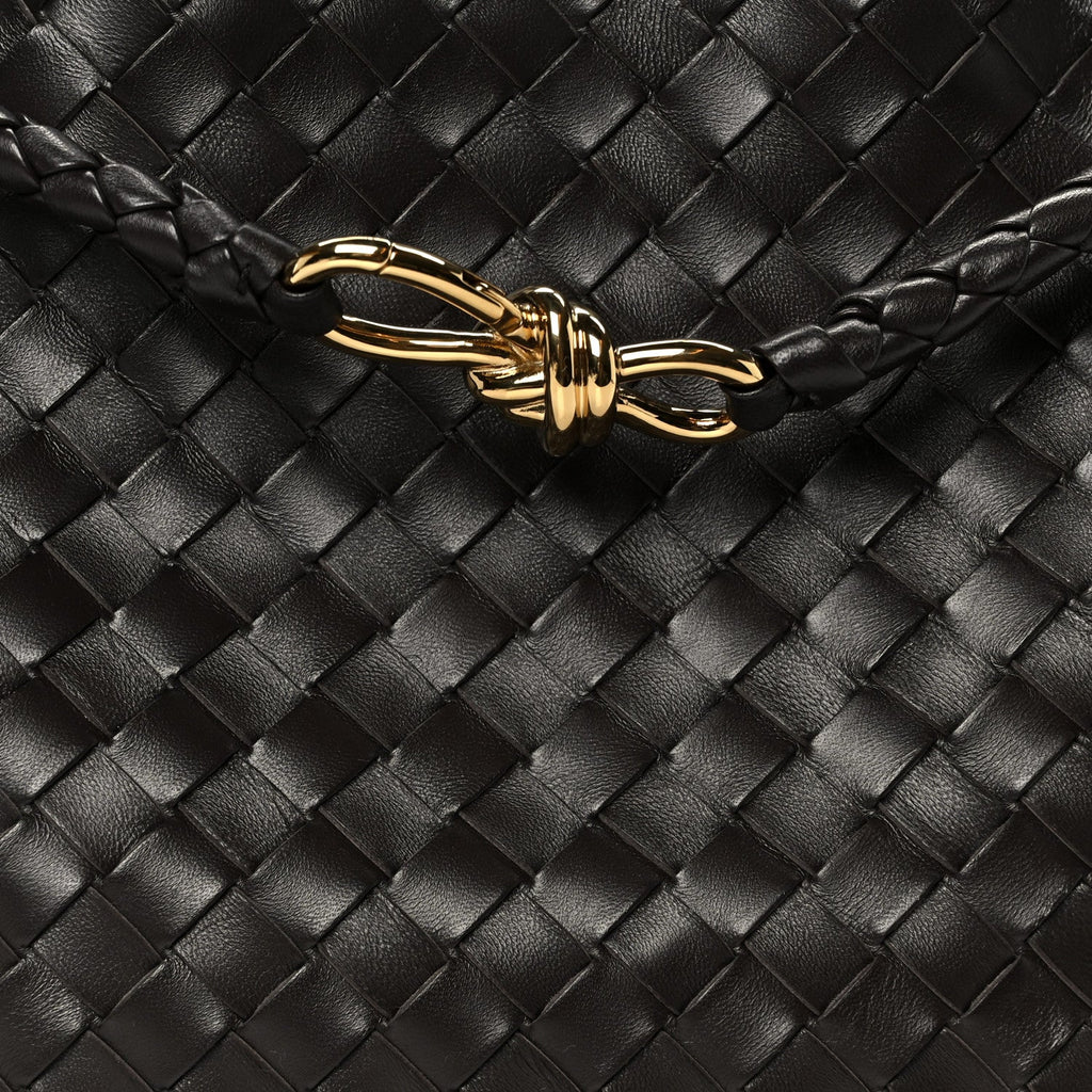 Nappa Intrecciato Medium Andiamo Shoulder Bag Fondant