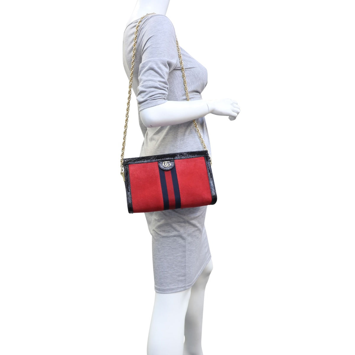 Gucci Ophidia Suede Small Shoulder Bag