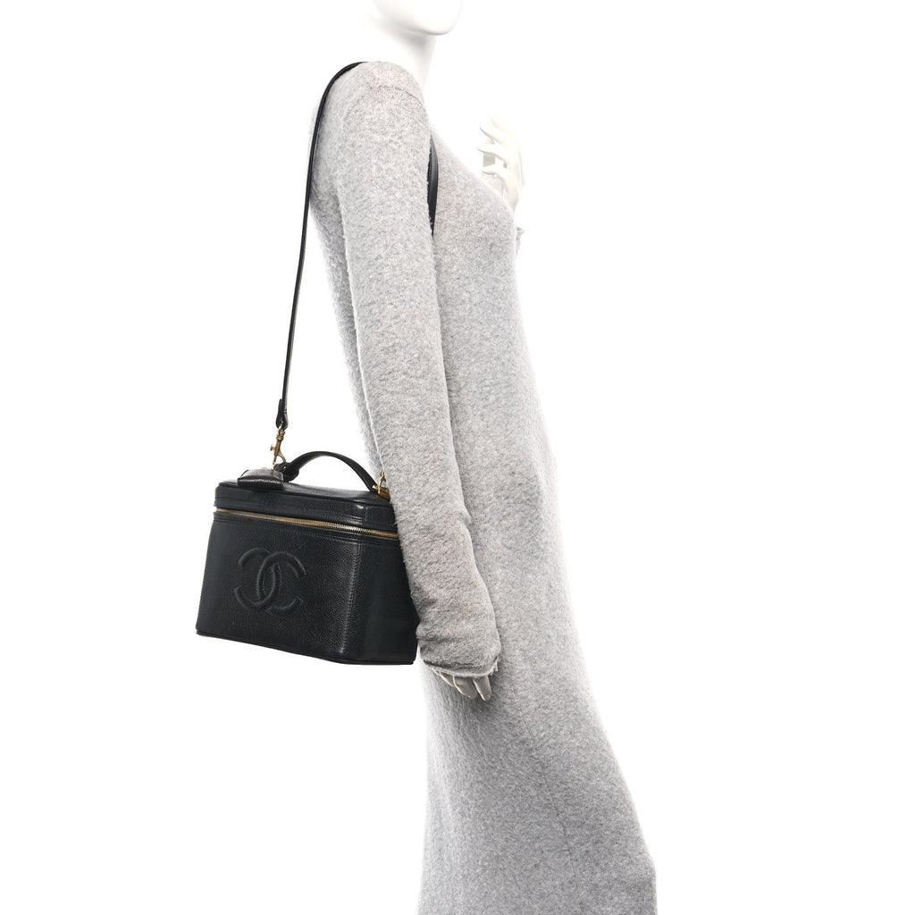 Caviar CC Vanity Train Case Black