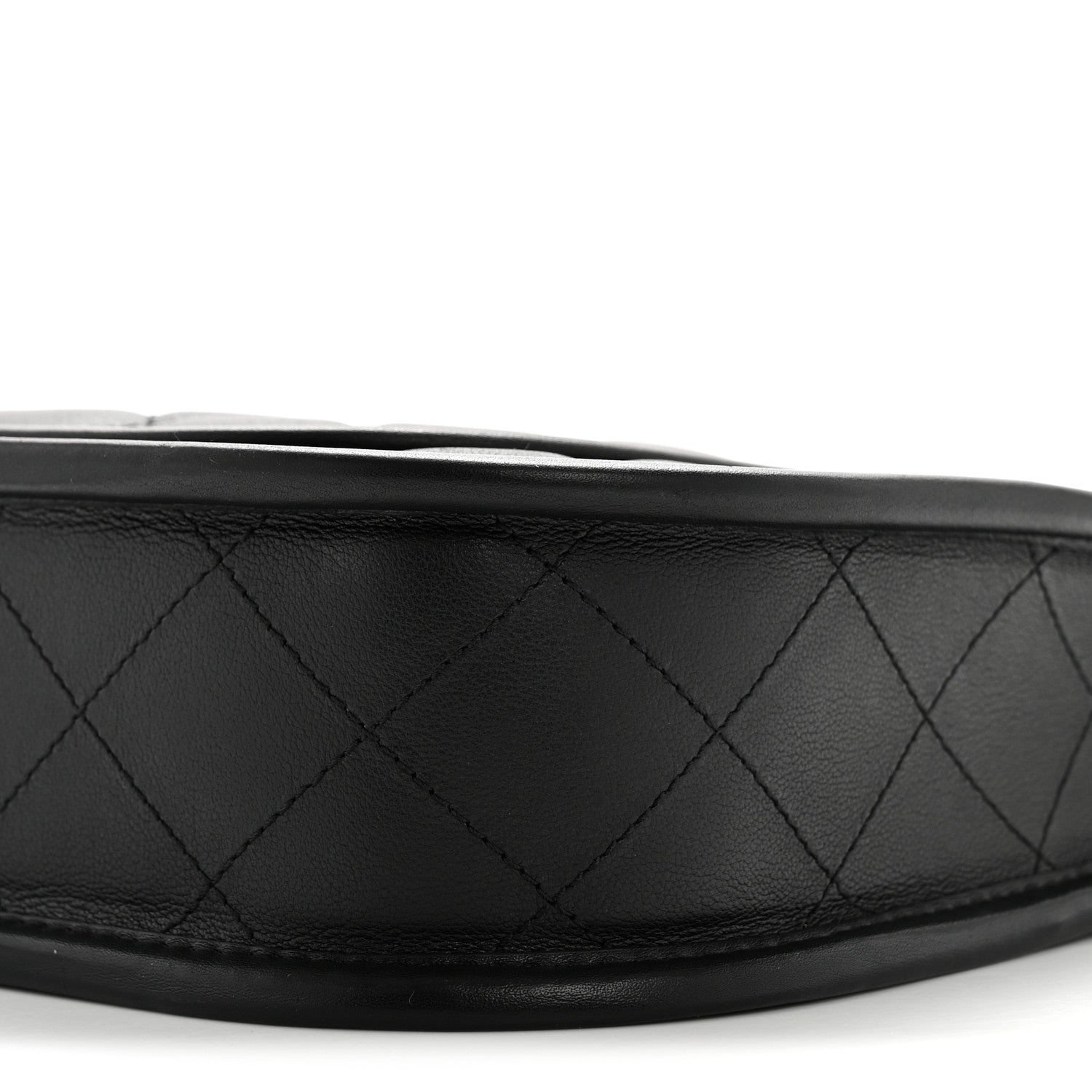 Calfskin Quilted Hobo Black