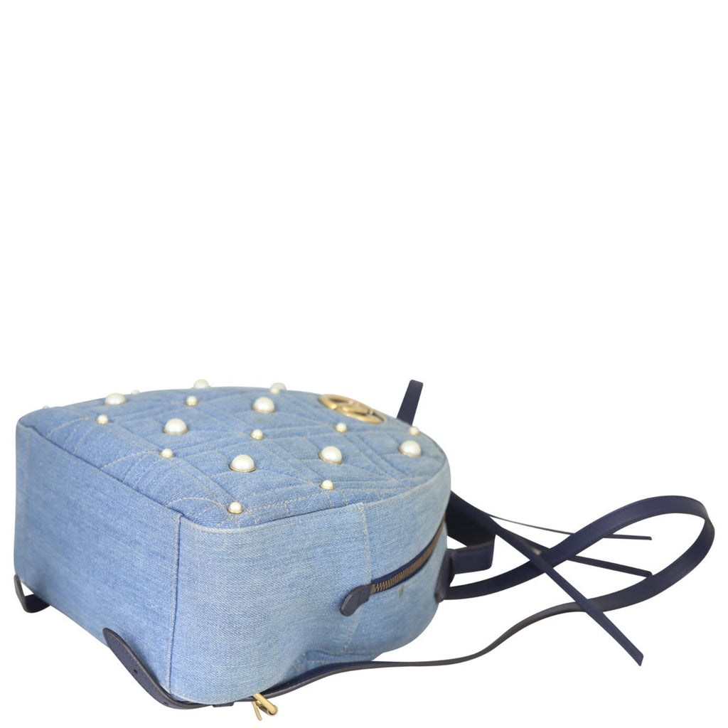 Gucci GG Marmont Denim Backpack
