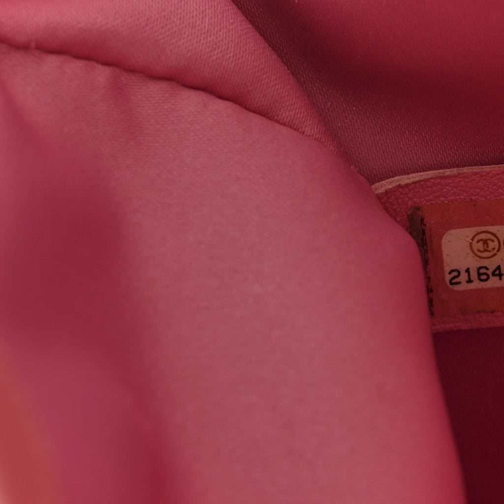 Lambskin Quilted Medium CC Crossing Flap Pink