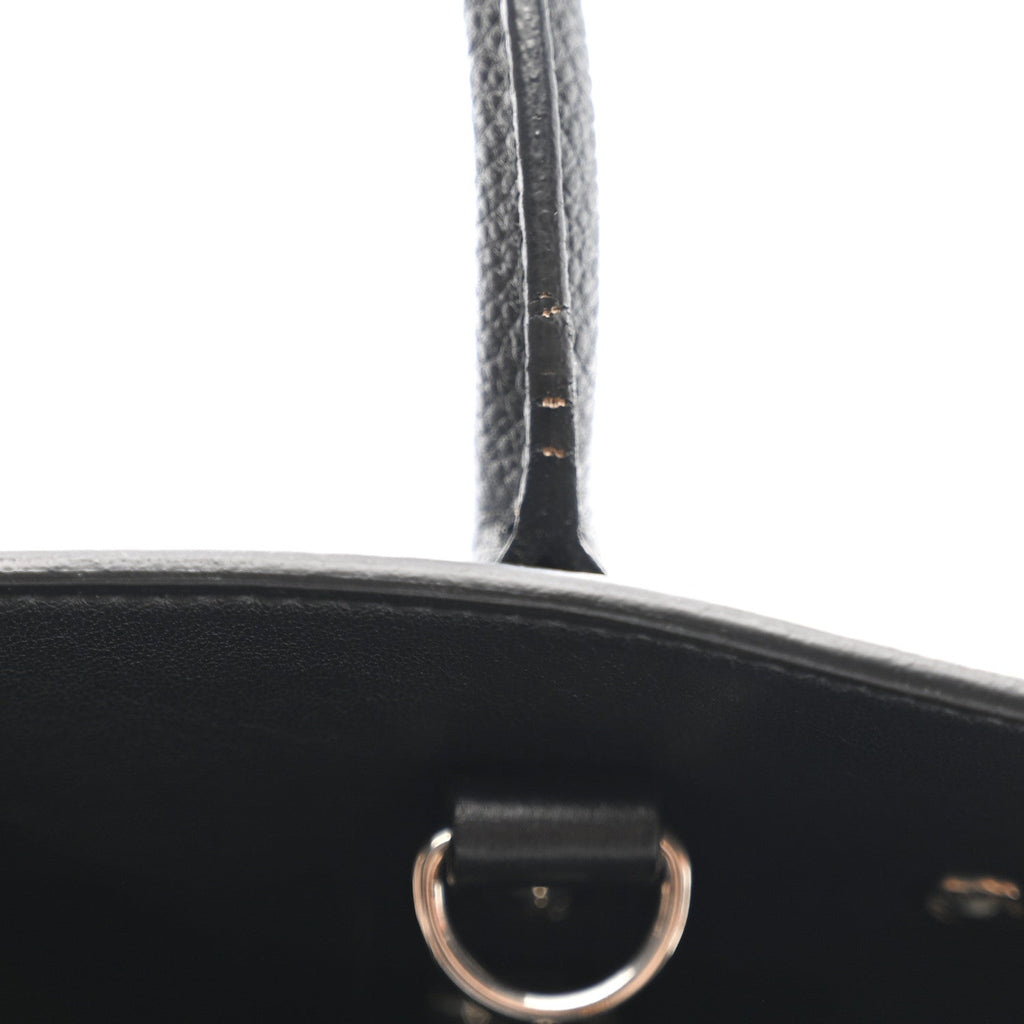 Grained Calfskin Baby Sac De Jour Coal