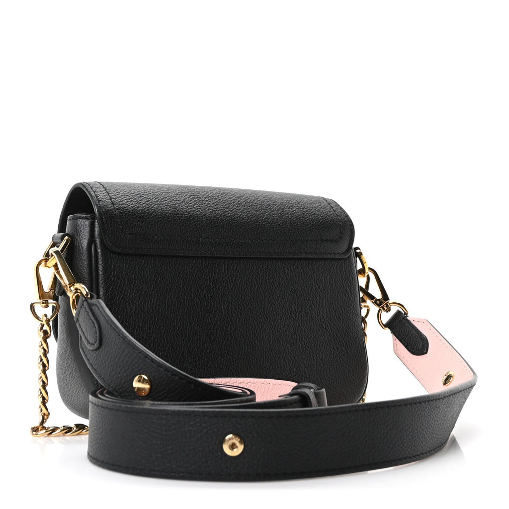 Grained Calfskin Lockme Tender Black