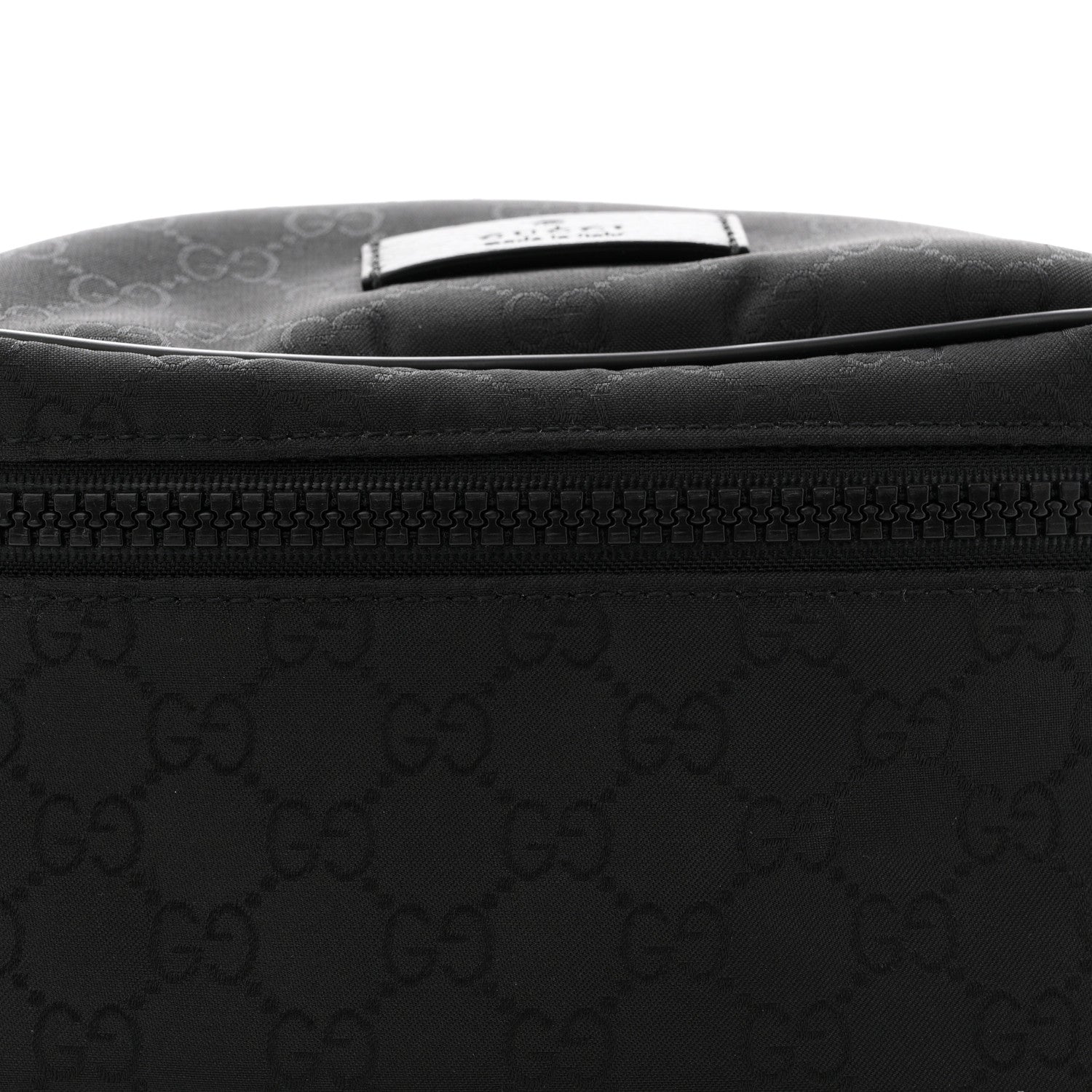Nylon Monogram Fanny Pack Belt Bag Black