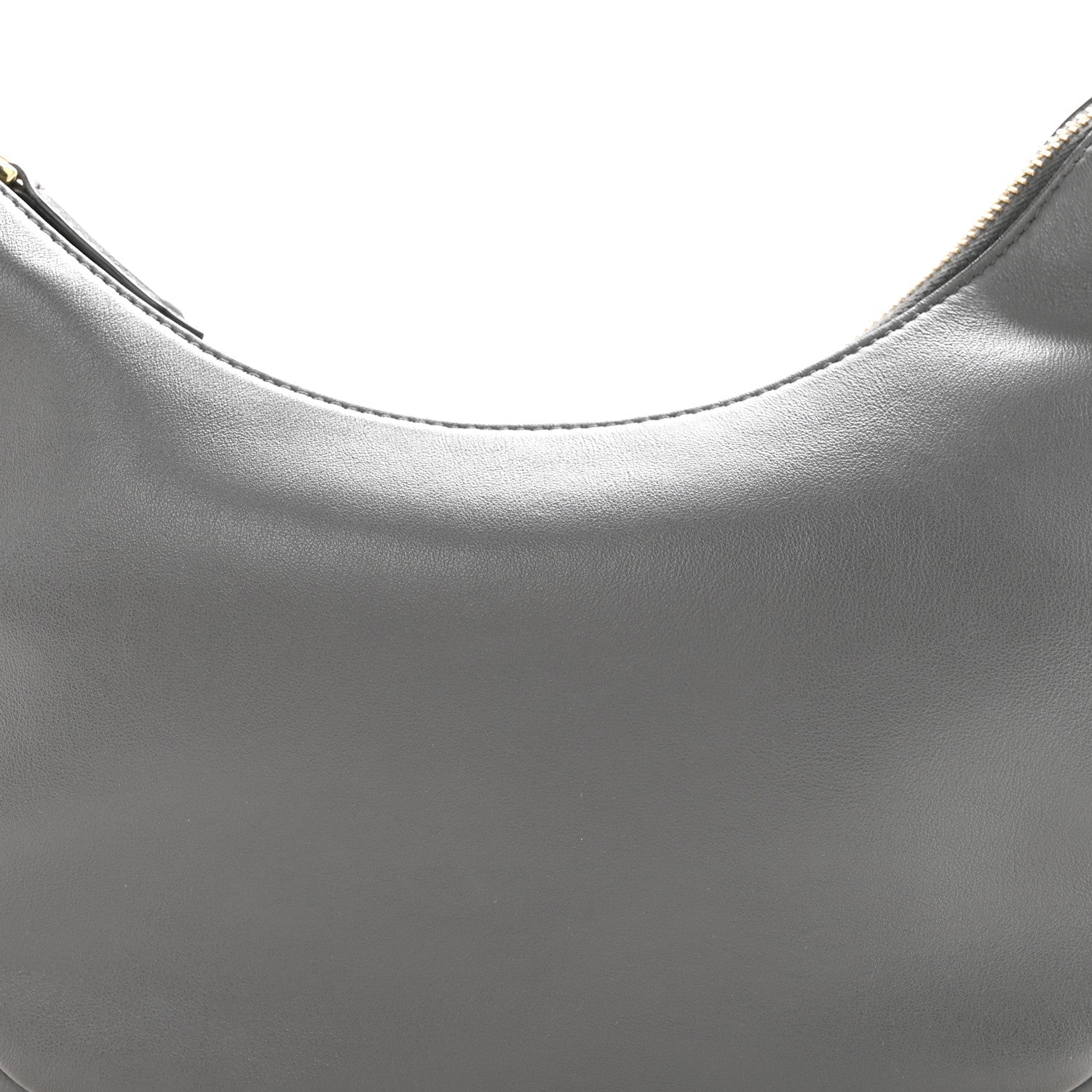 Vitello Grace Matte Small Fendigraphy Hobo Bag Anthracite