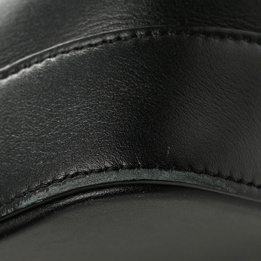Smooth Calfskin Small Cuir Triomphe Bucket Bag Black